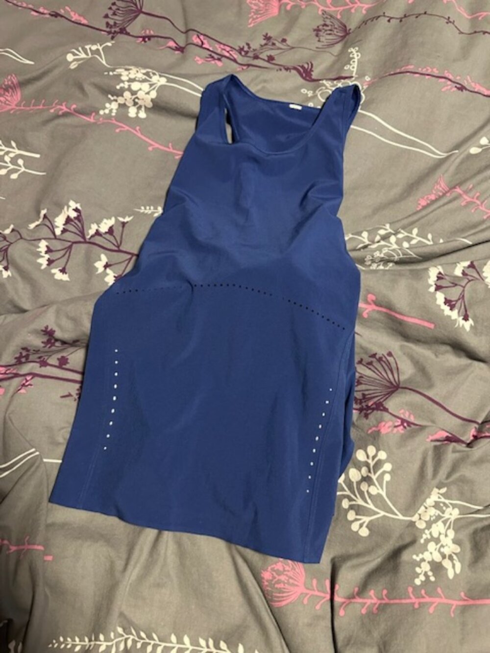 Lululemon blue fast and free singlet